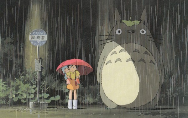 totoro in the rain