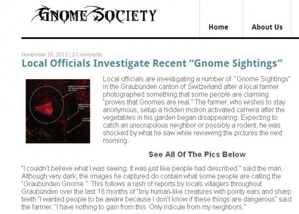 gnome sighting