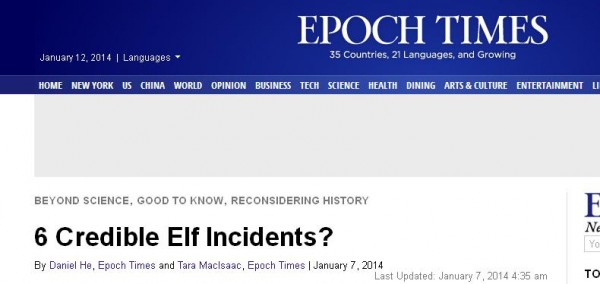 6 credible elf incidents
