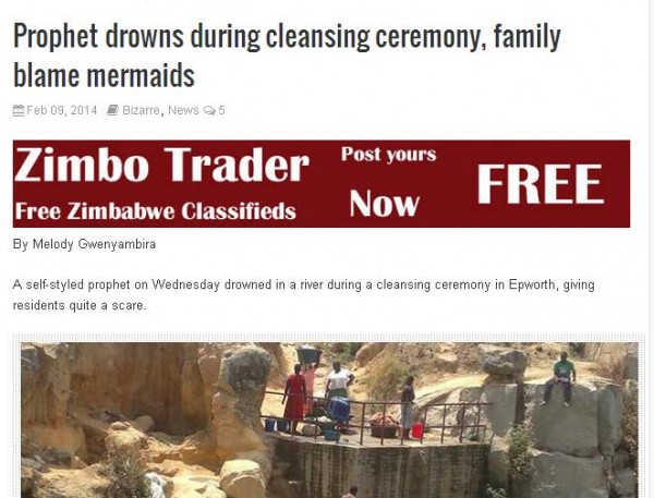 mermaids kill prophet in africa