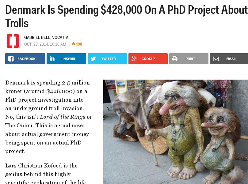 denmark spending trolls